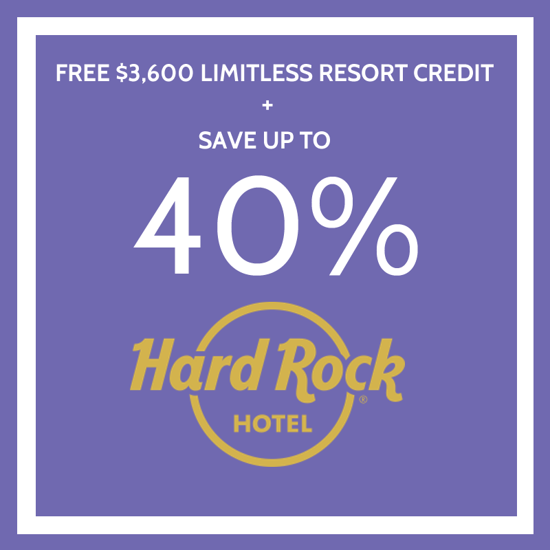 FREE Limitless $3,600 Resort Credit at Hard Rock Hotels